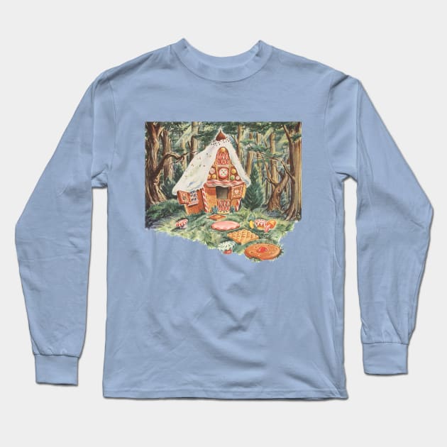 Vintage Hansel and Gretel Fairy Tale Long Sleeve T-Shirt by MasterpieceCafe